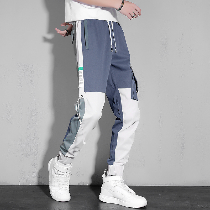 2021 New Ankle-length Streetwear Spring Autumn Hip Hop Black Blue Patchwork Harem Pants Men's Casual Oversize Joggers Trouers F5ot, 9986 2
2021 New Ankle-length Streetwear Spring Autumn Hip Hop Black Blue Patchwork Harem Pants Men's Casual Oversize Joggers Trouers F5ot, 9986 2
