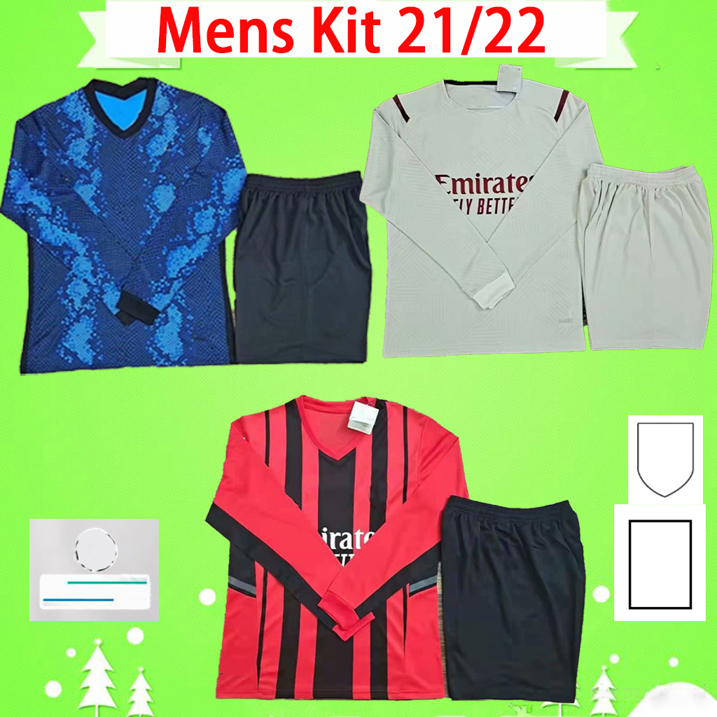 Adult Kit long sleeve AC milan 21 22 soccer jerseys full sets inter IBRAHIMOVIC BRAHIM TOMORI R.LEAO THEO REBIC 2021 2022 football shirt men suits home away, 21/22 long sleeve kit
Adult Kit long sleeve AC milan 21 22 soccer jerseys full sets inter IBRAHIMOVIC BRAHIM TOMORI R.LEAO THEO REBIC 2021 2022 football shirt men suits home away, 21/22 long sleeve kit