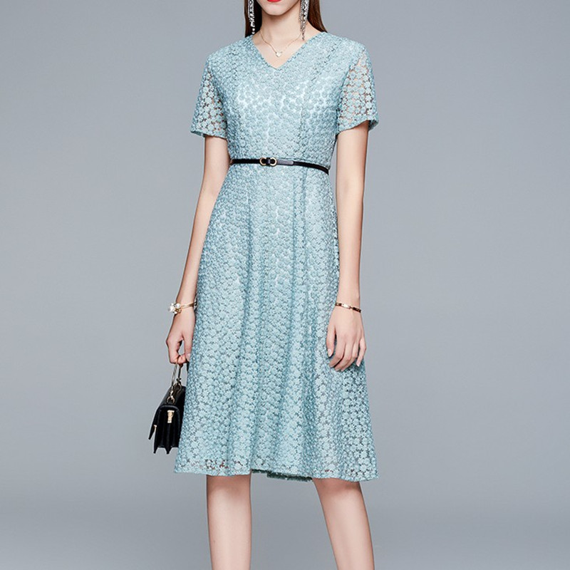 ZAWFL Summer Women Dress V Neck Short Sleeve Lace Floral Elegant Beading Flower Decorated Front Office Lady 210525, Picture color
ZAWFL Summer Women Dress V Neck Short Sleeve Lace Floral Elegant Beading Flower Decorated Front Office Lady 210525, Picture color