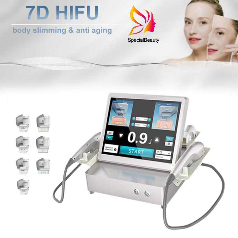 Newest 7D HIFU Shaping Ultrasound Facial Skin Care Wrinkle Removal Face Lift Body Slim Intensity Focused Beauty Equipment