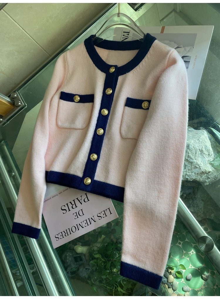 2021 Autumn Pink Womens Sweater Designer Women' Cardigans Long Sleeves Metal Buttons Pockets Cardigan Women 72436
2021 Autumn Pink Womens Sweater Designer Women' Cardigans Long Sleeves Metal Buttons Pockets Cardigan Women 72436