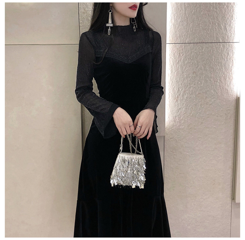 2021 New Women Elegant Black Lace Veet Female Flare Sleeve Autumn Winter Vestido Casual Slim Velour Es Wxf720 9o4r
2021 New Women Elegant Black Lace Veet Female Flare Sleeve Autumn Winter Vestido Casual Slim Velour Es Wxf720 9o4r