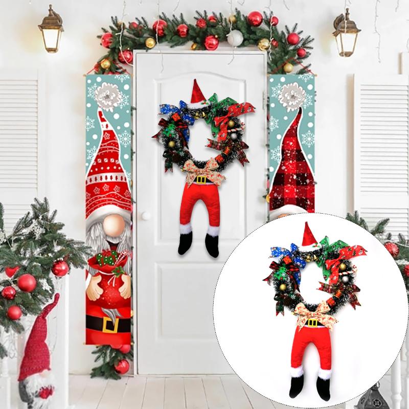 Christmas Decorations Door Hanging Wreath Supplies Decoration Halloween Witch Hat Santa Claus Legs For Party
Christmas Decorations Door Hanging Wreath Supplies Decoration Halloween Witch Hat Santa Claus Legs For Party