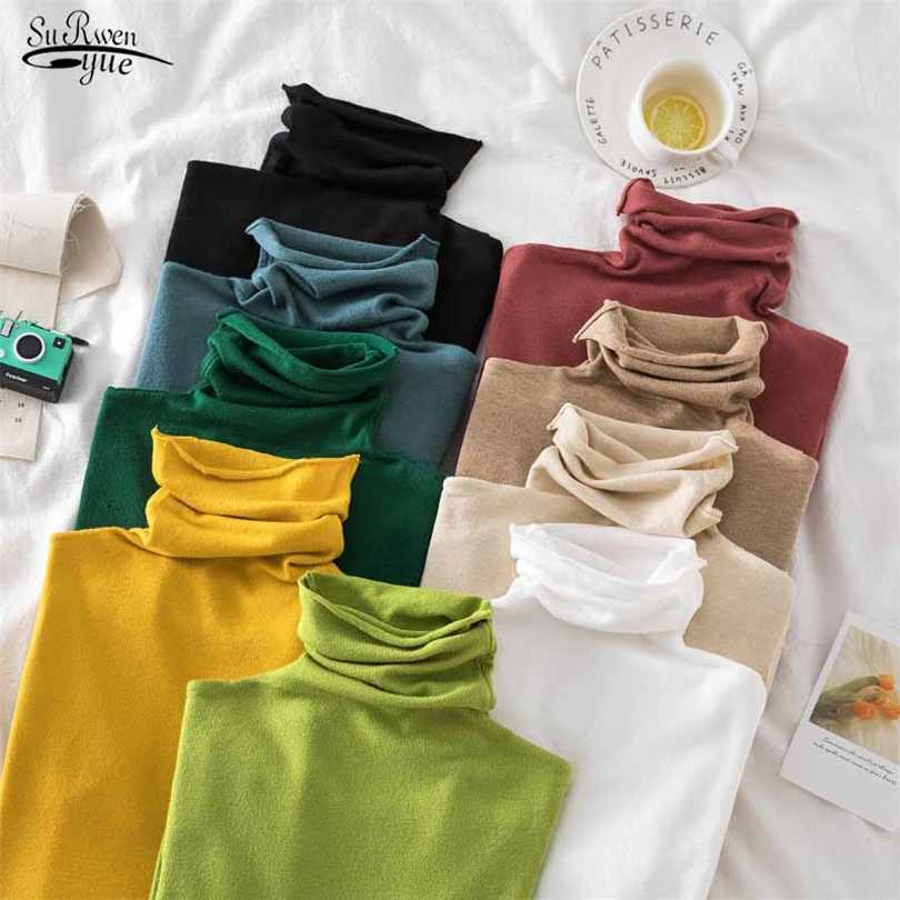 Women's Turtleneck Sweaters Autumn Winter Sweater Knitted Pullover Long Sleeve Women Tops Jumper Pull Femme 17018 211018, Lake green
Women's Turtleneck Sweaters Autumn Winter Sweater Knitted Pullover Long Sleeve Women Tops Jumper Pull Femme 17018 211018, Lake green