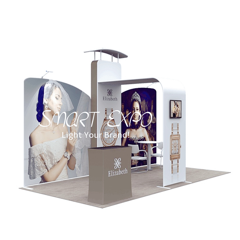3*6 Expo Banner Displays Modular Trade Show Booth Advertising Display with Frame Kits Customized Printed Graphics Carry Bag