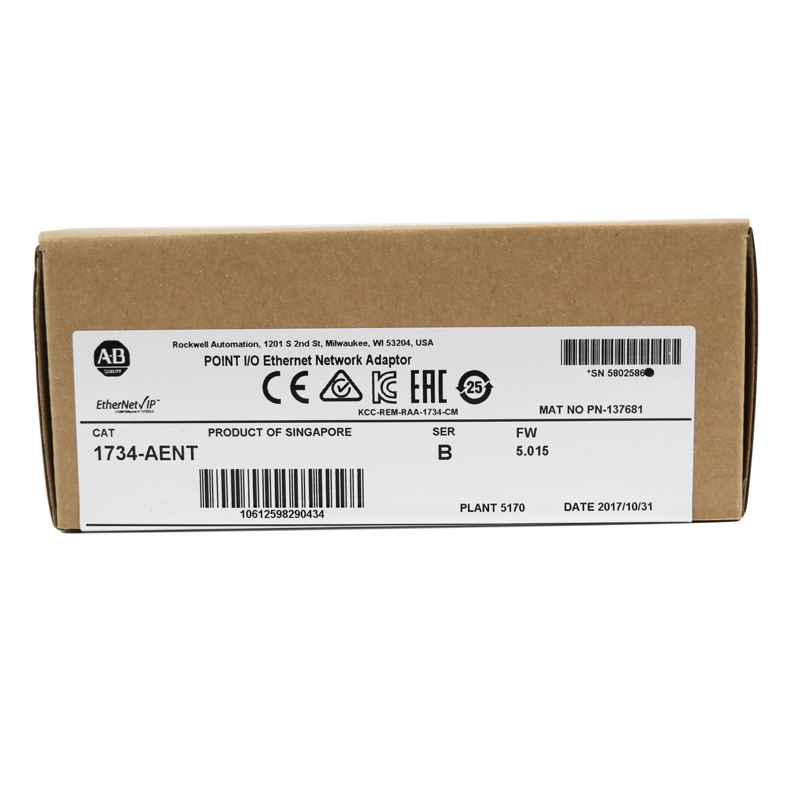 1766-l32bxba Micrologix 140032 controller AB module Rockwell pl 1734-OB8 1734-0B8 POINT I/O 8 Point Digital Output Module
1766-l32bxba Micrologix 140032 controller AB module Rockwell pl 1734-OB8 1734-0B8 POINT I/O 8 Point Digital Output Module