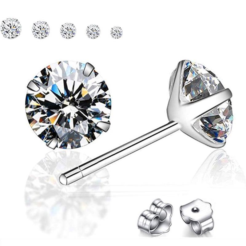 Stud Sterling Four-claw Earrings, Classic 5pairs Earrings Hypoallergenic Silver, Golden;silver
Stud Sterling Four-claw Earrings, Classic 5pairs Earrings Hypoallergenic Silver, Golden;silver