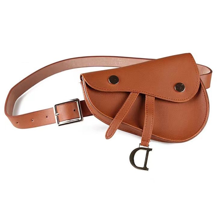 Snake pattern fashion belt bag Saddle belt detachable Outdoor riding PU leather street hiphop style mini Traveling sperson co