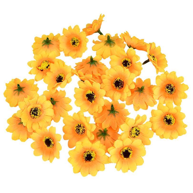 100pcs 4.5cm Mini Silk Sunflower Artificial Flowers Head For Wedding Party Home Decoration Diy Wreath Scrapbooking Fake jllRes 
100pcs 4.5cm Mini Silk Sunflower Artificial Flowers Head For Wedding Party Home Decoration Diy Wreath Scrapbooking Fake jllRes