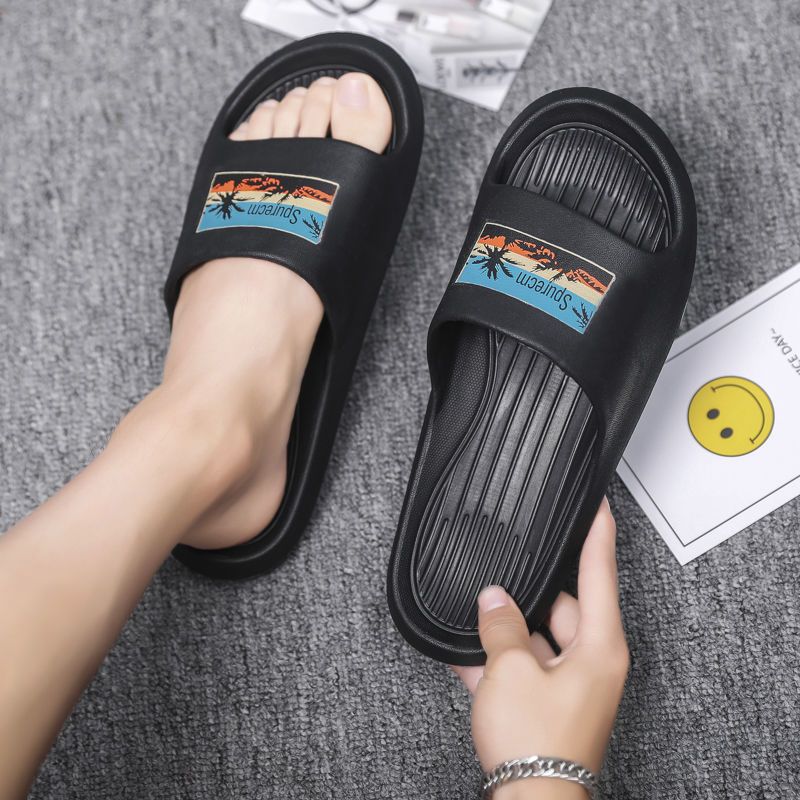 Summer Men's Slipper EVA Soft Soled Indoor Quiet Comfortable Non-Slip Outdoor Beach Sandals Special Price