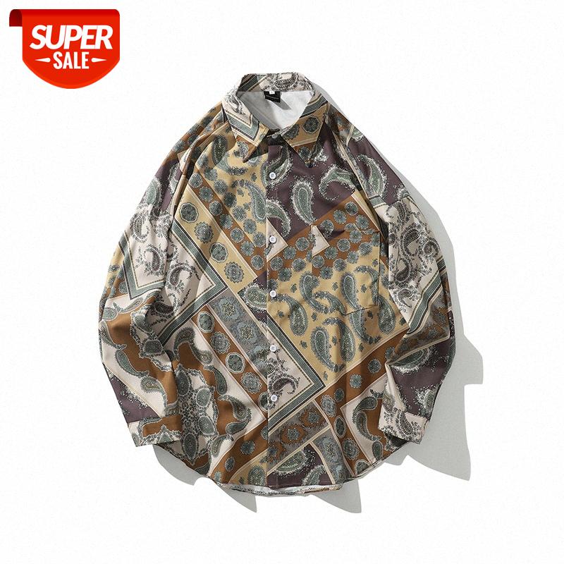 French vintage literary style cashew flower long-sleeved printed shirt for men and women loose Wei Yi jacket #s87Q, White;black
French vintage literary style cashew flower long-sleeved printed shirt for men and women loose Wei Yi jacket #s87Q, White;black