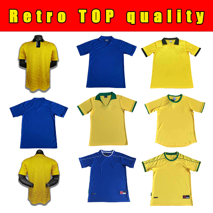 70 06 Brasil soccer jerseys 02 retro shirts Carlos Romario Ronaldo Ronaldinho 2004 camisa de futebol 1994 BraziLS 2006 1982 RIVALDO ADRIANO, Black;yellow
70 06 Brasil soccer jerseys 02 retro shirts Carlos Romario Ronaldo Ronaldinho 2004 camisa de futebol 1994 BraziLS 2006 1982 RIVALDO ADRIANO, Black;yellow