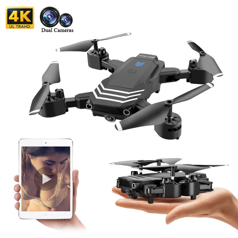 LS11 Drone 4K With Camera HD 1080P Mini Foldable Dron FPV Wifi Drones Professional Quadcopter Hold Mode Dual Cameras Best Toys, Black
LS11 Drone 4K With Camera HD 1080P Mini Foldable Dron FPV Wifi Drones Professional Quadcopter Hold Mode Dual Cameras Best Toys, Black