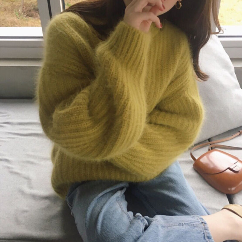 2021 New Korea Chic Autumn Winter Women Sweaters Mohair Round Collar Jumpers Sweet Vintage Thicken Pullovers Girl Knitted Outerwear 401y, Pink
2021 New Korea Chic Autumn Winter Women Sweaters Mohair Round Collar Jumpers Sweet Vintage Thicken Pullovers Girl Knitted Outerwear 401y, Pink