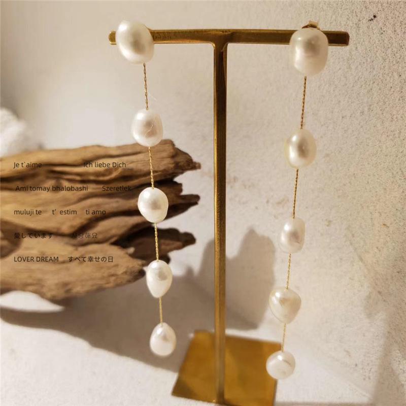 Dangle & Chandelier Classic Natural Frashwater Pearl Long Tassel Earrings For Women Ladies Gold Color Chain Thread Drop Bridal Jewelry Gift
Dangle & Chandelier Classic Natural Frashwater Pearl Long Tassel Earrings For Women Ladies Gold Color Chain Thread Drop Bridal Jewelry Gift
