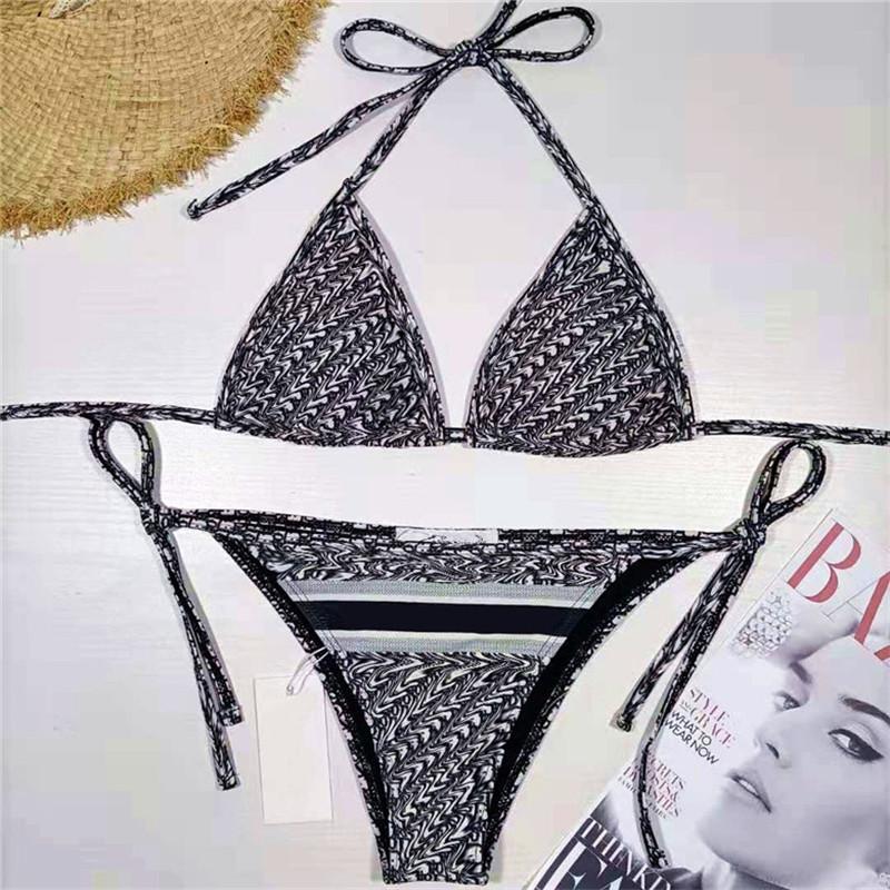 Summer Sexy Bikini Set Full Letters Printed Swimsuit Elastic Soft Women Bathing Suit For Swimming Suit, 1#
Summer Sexy Bikini Set Full Letters Printed Swimsuit Elastic Soft Women Bathing Suit For Swimming Suit, 1#