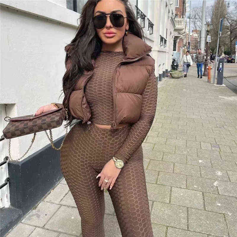 Spring Casual Woman Black Loose Short Vest Female Fashion Oversized Solid Color Tank Ladies Basic Warm Sleeveless Jacket 211120