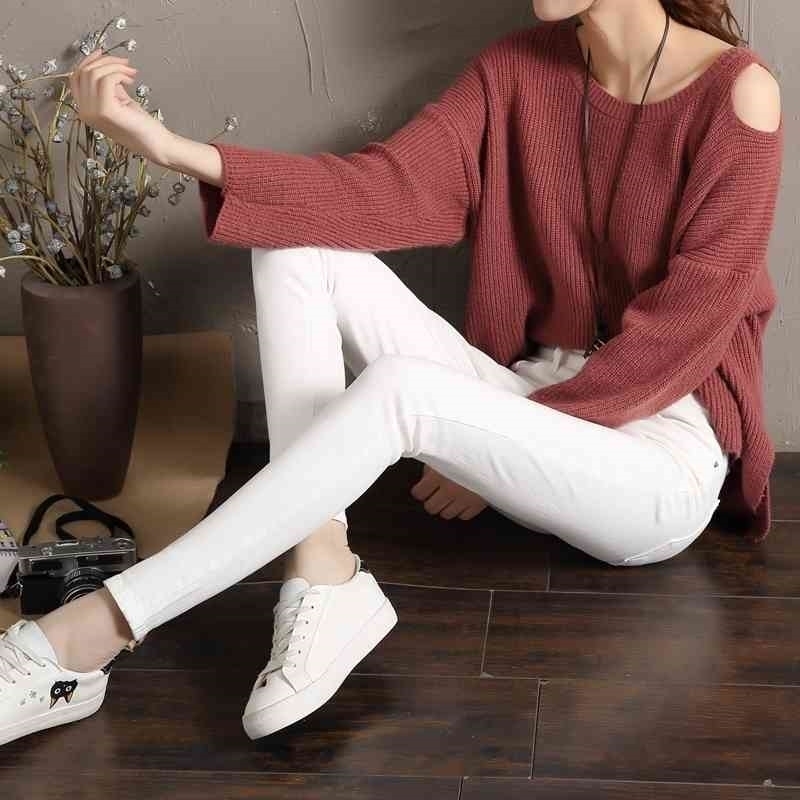 Jeans for Women black White High Waist Woman Elastic Stretch female denim skinny pencil pants 210616