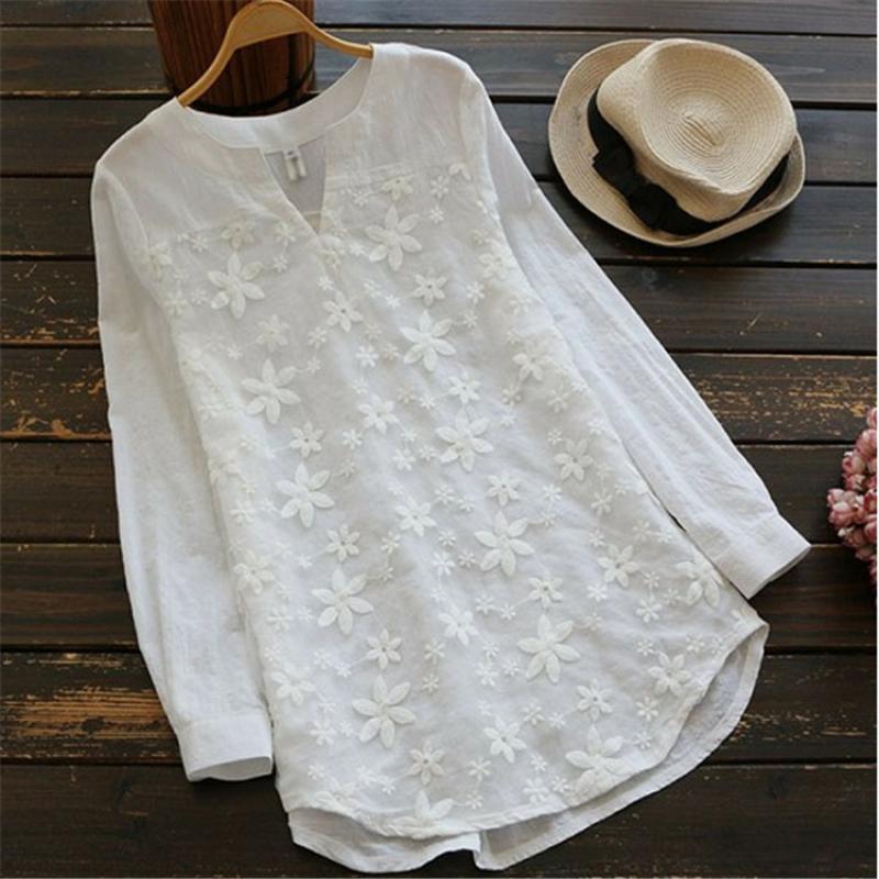 Women' Blouses & Shirts European And American Ladies Lace Embroidered Long Sleeve Loose Tops T-Shirts Women, 1f
Women' Blouses & Shirts European And American Ladies Lace Embroidered Long Sleeve Loose Tops T-Shirts Women, 1f
