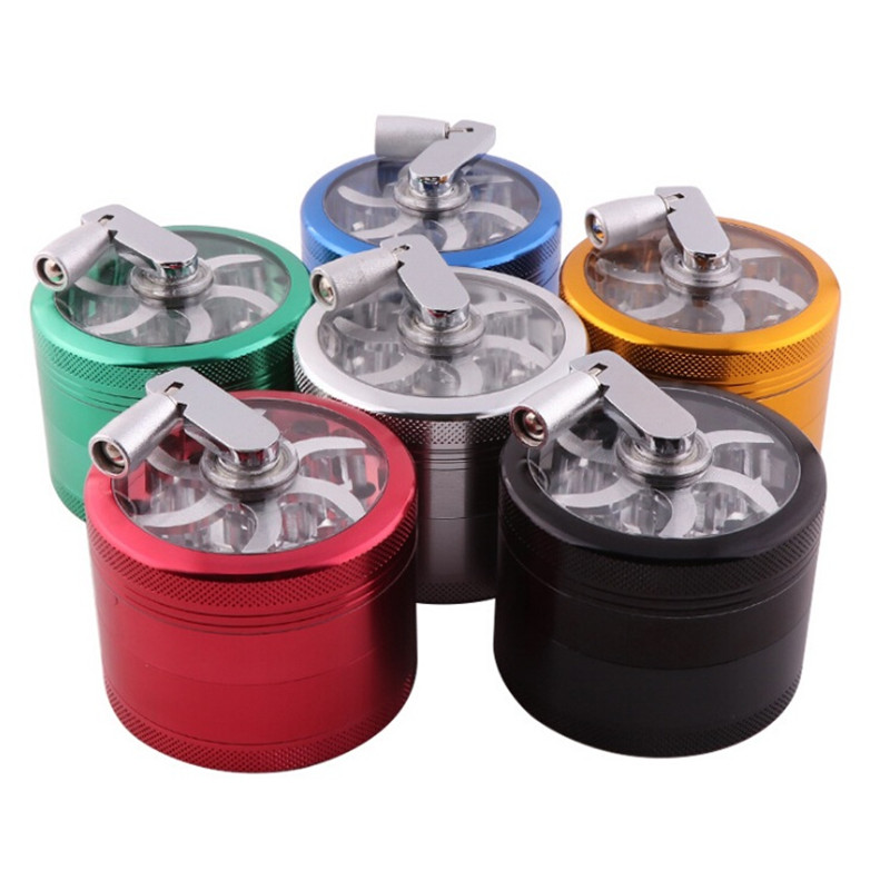 4 LAYERS bag hand-operated ZINC ALLOY HERB GRINDER WITH VISIBLE WINDOW E-cigarette 55mm/63mmTobacco Slicer Smoking Accessories
4 LAYERS bag hand-operated ZINC ALLOY HERB GRINDER WITH VISIBLE WINDOW E-cigarette 55mm/63mmTobacco Slicer Smoking Accessories