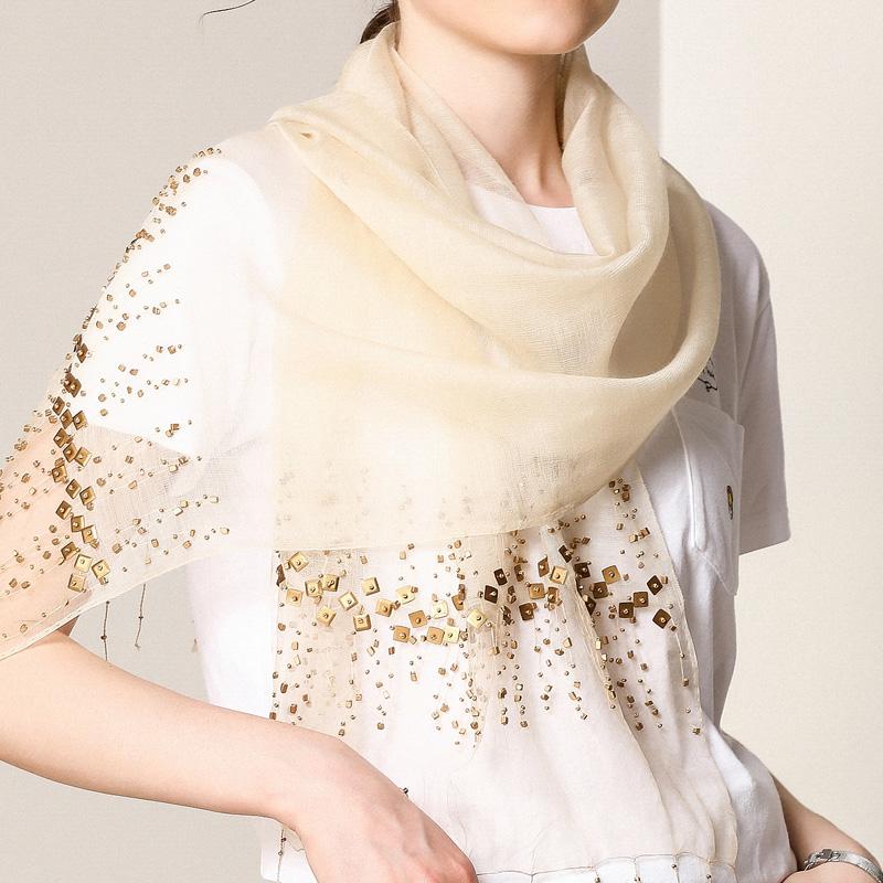 Scarves Strip Mulberry Silk Hand-beaded White Black Japanese Multifunctional Women Shawl India Wool Scarf
Scarves Strip Mulberry Silk Hand-beaded White Black Japanese Multifunctional Women Shawl India Wool Scarf