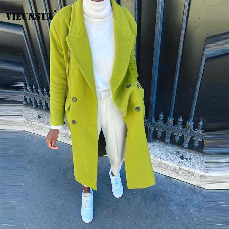 Elegnat Turn-down Collar Long Wool Coat Women Fashion Double Breasted Loose Tops Cardigan Autumn Winter Long Sleeve Solid Jacket 211110, 01 plaid
Elegnat Turn-down Collar Long Wool Coat Women Fashion Double Breasted Loose Tops Cardigan Autumn Winter Long Sleeve Solid Jacket 211110, 01 plaid