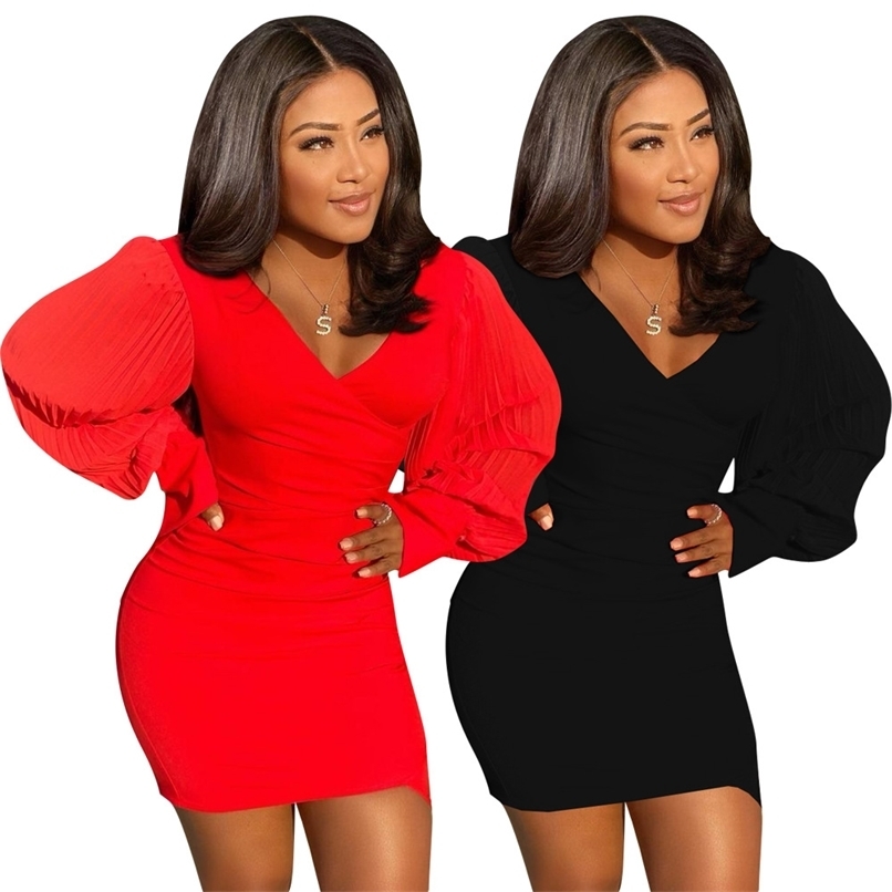 All Red Black Dresses Woman Party Night Club Elegant Bodycon Mini Deep V Neck Long Sleeve Sexy Lady Wedding Gowns Streetwear 210525
All Red Black Dresses Woman Party Night Club Elegant Bodycon Mini Deep V Neck Long Sleeve Sexy Lady Wedding Gowns Streetwear 210525