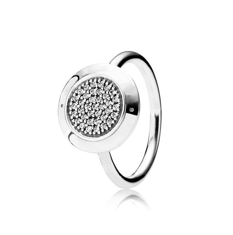 925 Sterling Silver CZ Diamond Disc Wedding Ring Women Gift Jewelry for Pandora Signature Pave Ring Original Box set ps1650, Slivery;golden
925 Sterling Silver CZ Diamond Disc Wedding Ring Women Gift Jewelry for Pandora Signature Pave Ring Original Box set ps1650, Slivery;golden