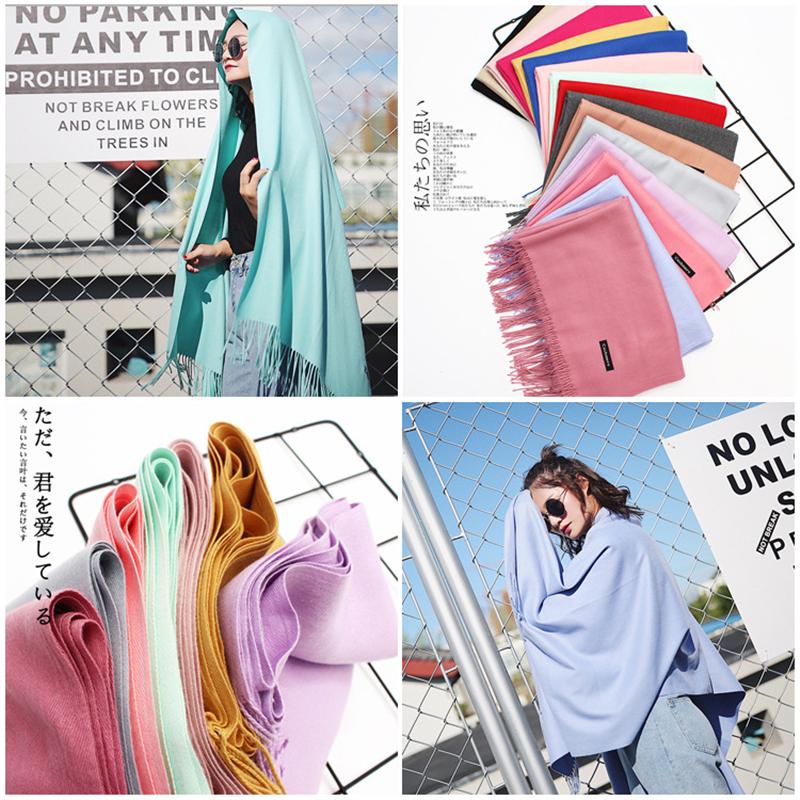 Scarves Fringed Shawl Autumn Winter All-match Large Size Cashmere-like Scarf Women Solid Color Office Dual-use Poncho Cape Bandana
Scarves Fringed Shawl Autumn Winter All-match Large Size Cashmere-like Scarf Women Solid Color Office Dual-use Poncho Cape Bandana