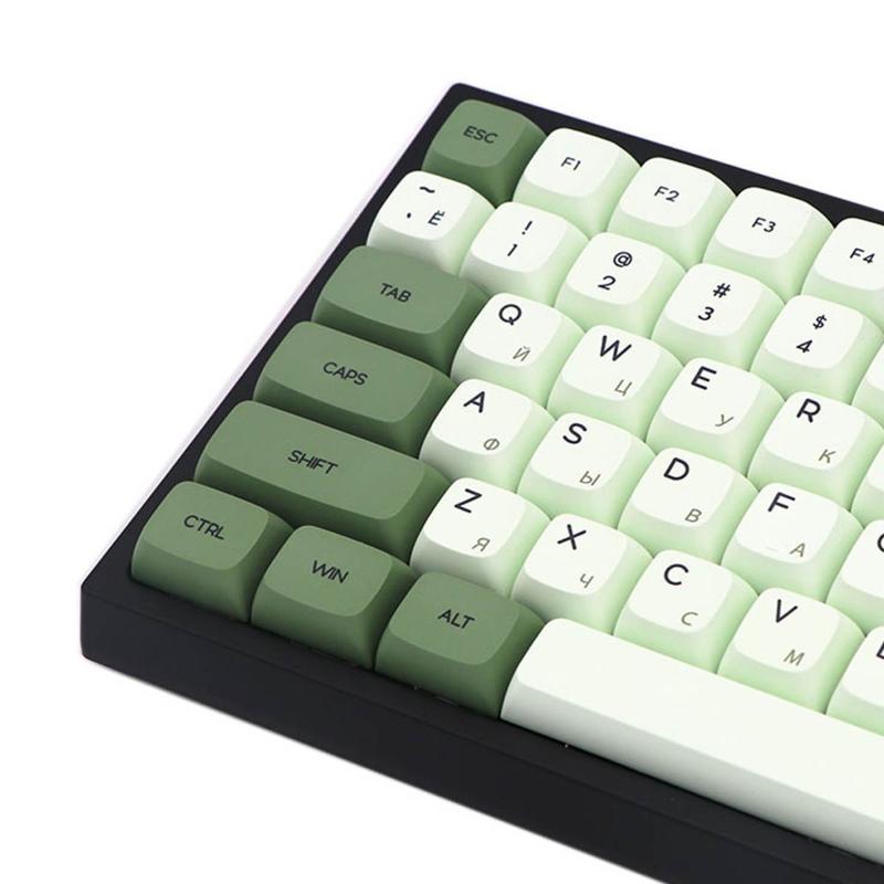 Keyboards XDA Matcha Green Tea Dye Sub Keycap Set 124 Keys Profile PBT Sublimation Japanese/Korean/Russian Keycaps For Mechanical Keyboard
Keyboards XDA Matcha Green Tea Dye Sub Keycap Set 124 Keys Profile PBT Sublimation Japanese/Korean/Russian Keycaps For Mechanical Keyboard