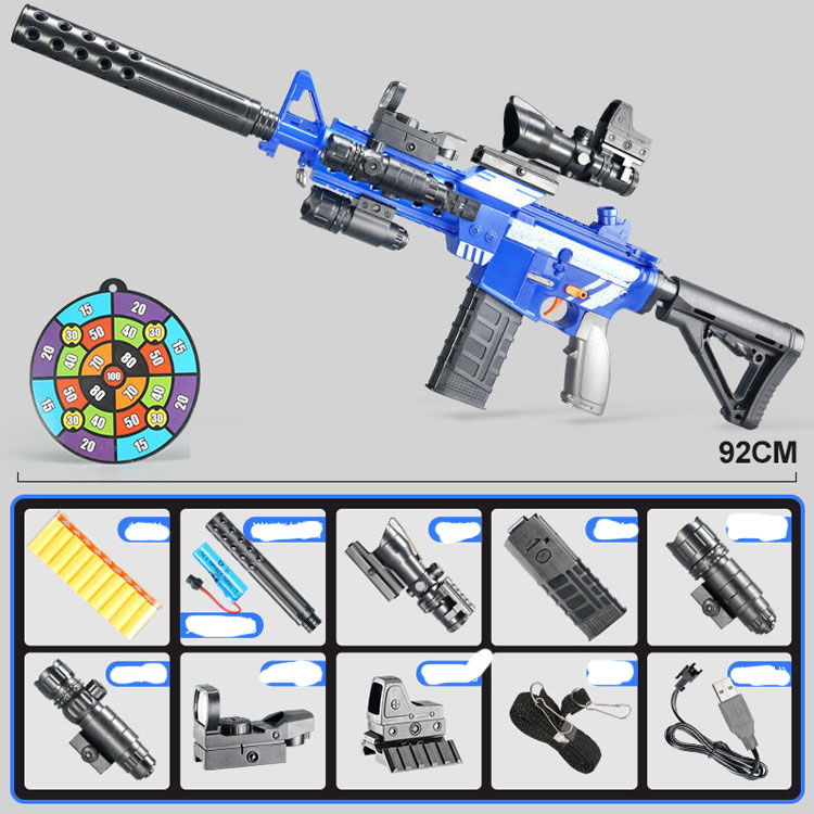 M416 Electric Continuous Launch Shooting Toy Guns With Soft Bullets For Boys Adults Kids Armas CS Fighting Rifle
