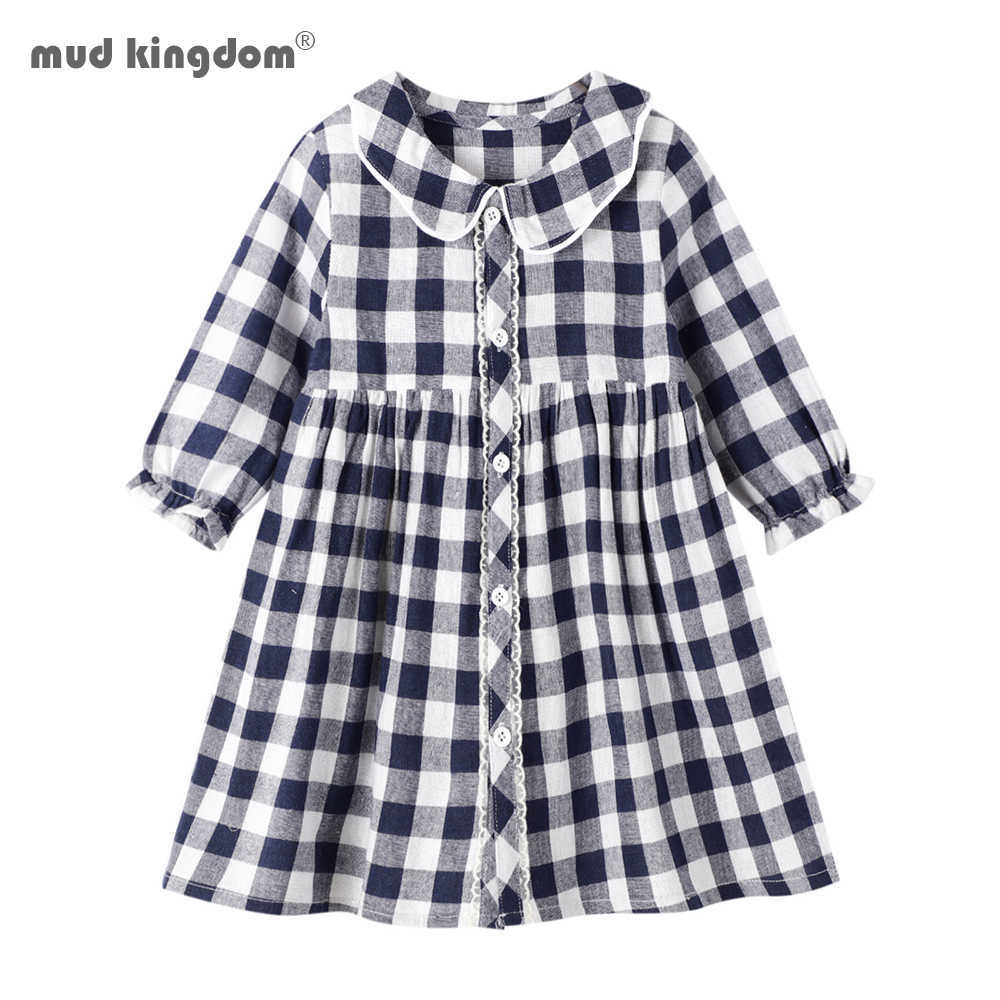 Mudkingdom Girls Long Sleeve Dress Plaid Lapel Button Sweet Princess Spring Autumn Little Clothing 210615, Red
Mudkingdom Girls Long Sleeve Dress Plaid Lapel Button Sweet Princess Spring Autumn Little Clothing 210615, Red
