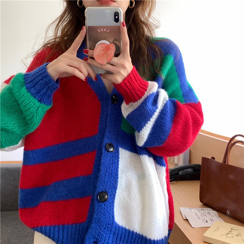 Women's Knits & Tees AOSSVIAO 2022 Autumn Kintted Stitching Color Caidigans For Women Loose Sweater Tops Chic V Neck Knitted Jackets Coats, White
Women's Knits & Tees AOSSVIAO 2022 Autumn Kintted Stitching Color Caidigans For Women Loose Sweater Tops Chic V Neck Knitted Jackets Coats, White