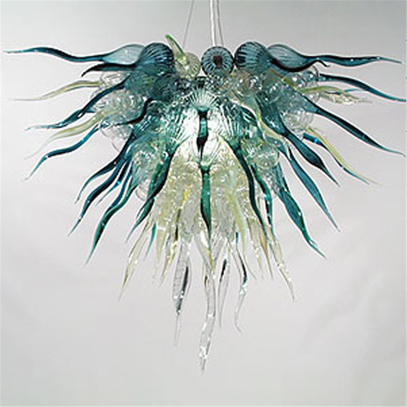 Hand-blown Glass Crystal Chandelier LED Art Pendant Lamps Green W80x50CM Indoor Lighting Modern Living Room Decoration
Hand-blown Glass Crystal Chandelier LED Art Pendant Lamps Green W80x50CM Indoor Lighting Modern Living Room Decoration