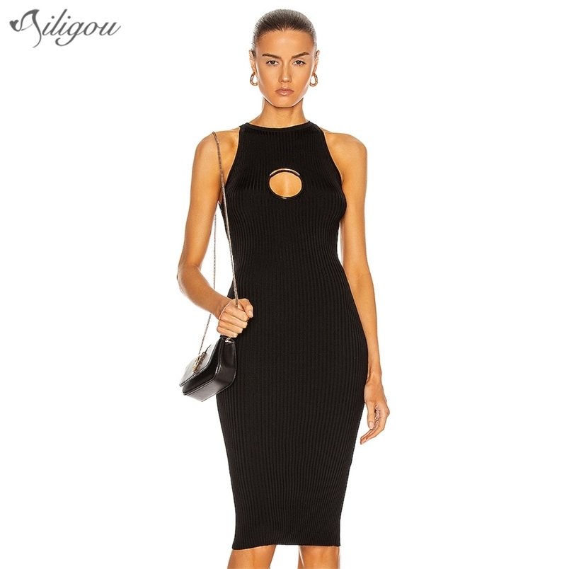 Summer Sexy Ladies Bandage Dress Black White Skinny Hollow Round Neck Sleeveless Party Club Elegant 210525
Summer Sexy Ladies Bandage Dress Black White Skinny Hollow Round Neck Sleeveless Party Club Elegant 210525