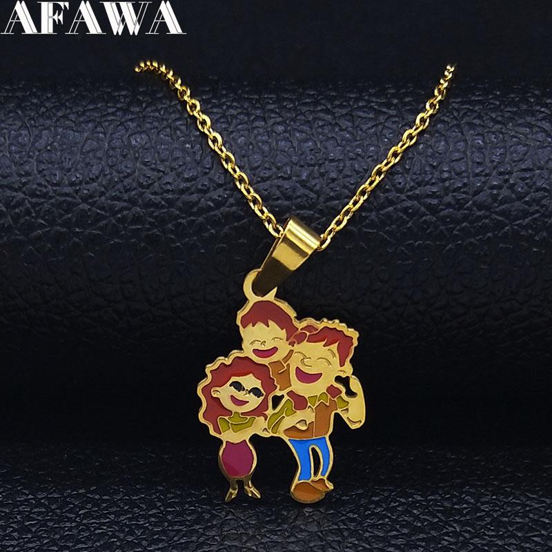 Pendant Necklaces 2021 Family Stainless Steel Statement Necklace Women Dad Mam Son Colored Enamel Jewelry Collares Mujer N19418S01, Silver
Pendant Necklaces 2021 Family Stainless Steel Statement Necklace Women Dad Mam Son Colored Enamel Jewelry Collares Mujer N19418S01, Silver