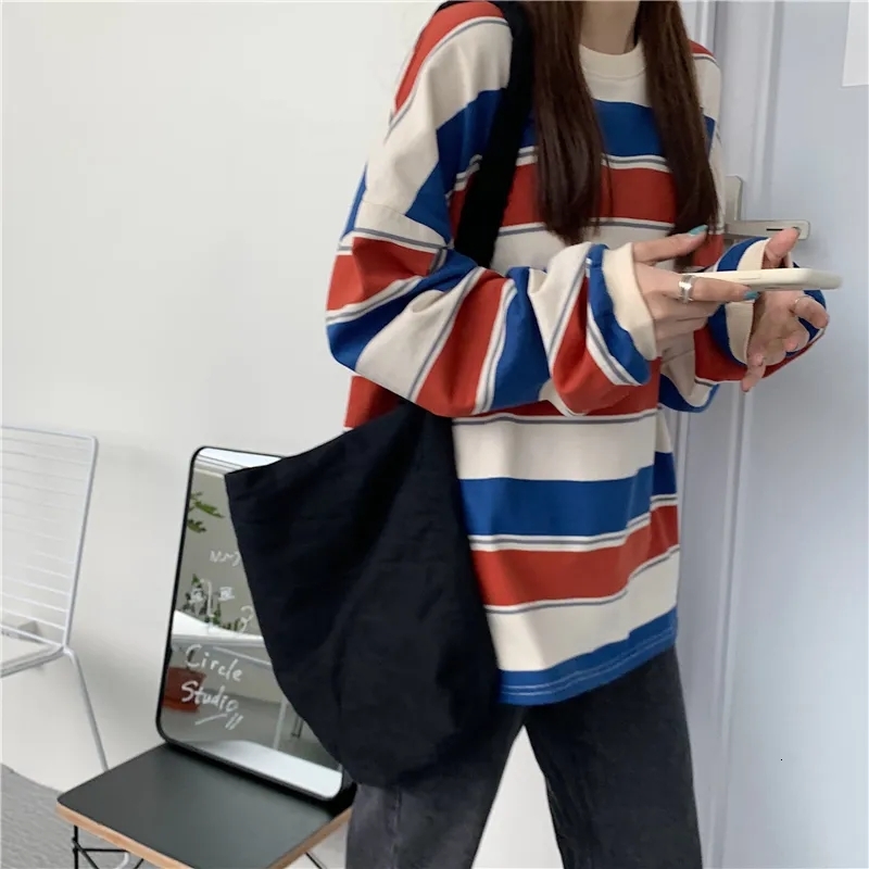 women's hoodies & sweatshirts loose, striped college-style shirt, long-sleeve korean female t-shirt for plain, thin autumn women 2, Black
women's hoodies & sweatshirts loose, striped college-style shirt, long-sleeve korean female t-shirt for plain, thin autumn women 2, Black