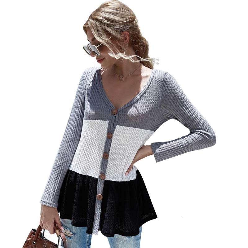 2021 New Autumn Winter Fashion Sexy Long Sleeve Thin Knitted Women V-neck Slim Newly Patchwork Tops Female Knit Cardigan Pwep, Gray
2021 New Autumn Winter Fashion Sexy Long Sleeve Thin Knitted Women V-neck Slim Newly Patchwork Tops Female Knit Cardigan Pwep, Gray