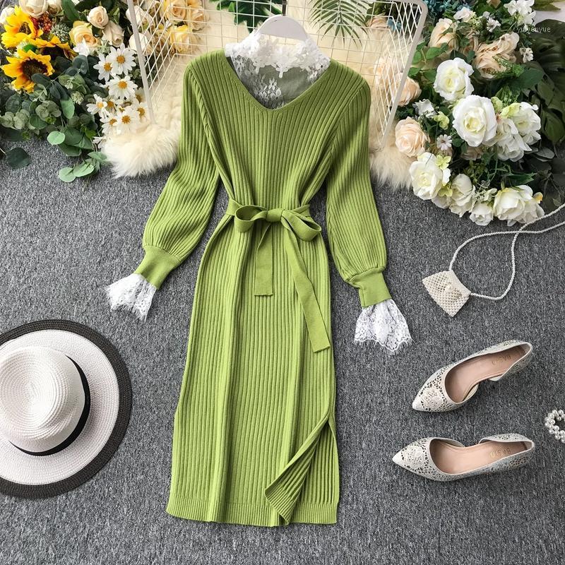 Casual Dresses Women Autumn Dress OL Lady Korean Style Vintage Knitting Lace Sexy Bodycon Spring Midi Vestidos ZT5610, Black
Casual Dresses Women Autumn Dress OL Lady Korean Style Vintage Knitting Lace Sexy Bodycon Spring Midi Vestidos ZT5610, Black