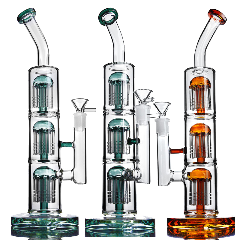 Triple Arm Trees Perc Bongs Tube Bong Thick Base Dab Rig with 14mm Bowl Joint Free Shipping
Triple Arm Trees Perc Bongs Tube Bong Thick Base Dab Rig with 14mm Bowl Joint Free Shipping