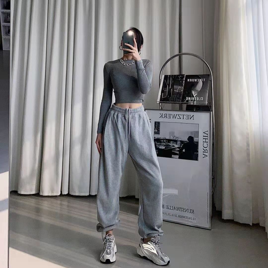 Fashion Womens Pants Autumn Winter Thick Warm Sweatpants Solid Wide Leg Pants For Women High Waist Loose Oversize Trousers Lady, Black;white
Fashion Womens Pants Autumn Winter Thick Warm Sweatpants Solid Wide Leg Pants For Women High Waist Loose Oversize Trousers Lady, Black;white