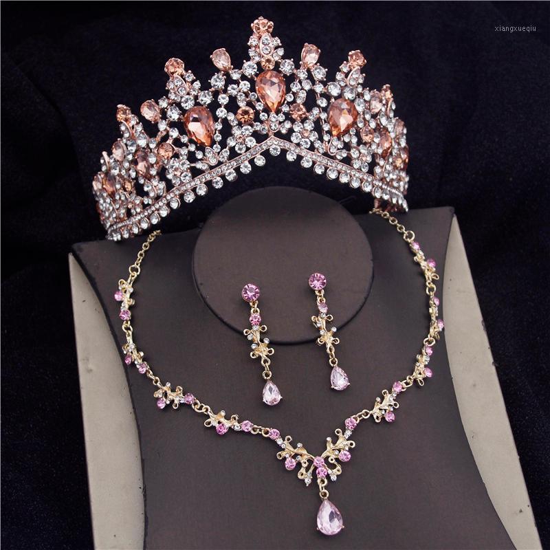 Earrings & Necklace Baroque Bridal Jewelry Sets For Women Fashion Tiaras Necklaces Set Wedding Crown Bride Jewellry, Silver
Earrings & Necklace Baroque Bridal Jewelry Sets For Women Fashion Tiaras Necklaces Set Wedding Crown Bride Jewellry, Silver