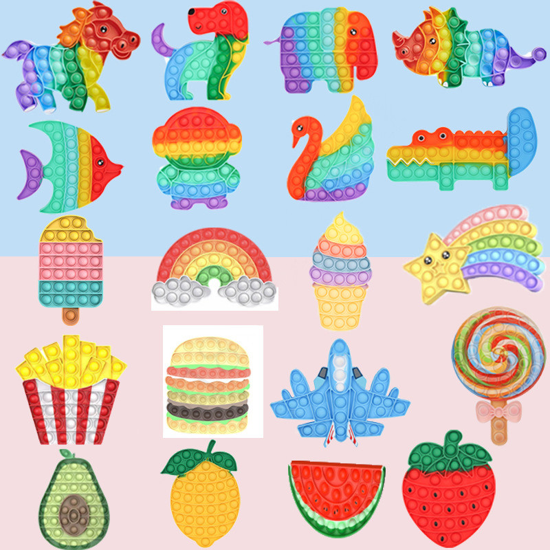 Party Favor Rainbow Push Bubble Poppers Board Fidget Sensory Toys Pop Bubbles Puzzle Adult Kids Finger Game Anti stress Poo-its Toy Pea Popper Key Ring
Party Favor Rainbow Push Bubble Poppers Board Fidget Sensory Toys Pop Bubbles Puzzle Adult Kids Finger Game Anti stress Poo-its Toy Pea Popper Key Ring
