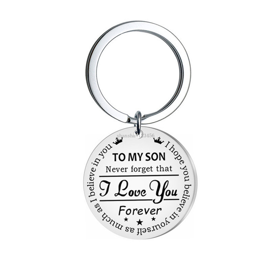 Stainless steel I love you keychain To my son my daughter keyring bag hangs key ring fashion jewelry will and sandy, Slivery;golden
Stainless steel I love you keychain To my son my daughter keyring bag hangs key ring fashion jewelry will and sandy, Slivery;golden