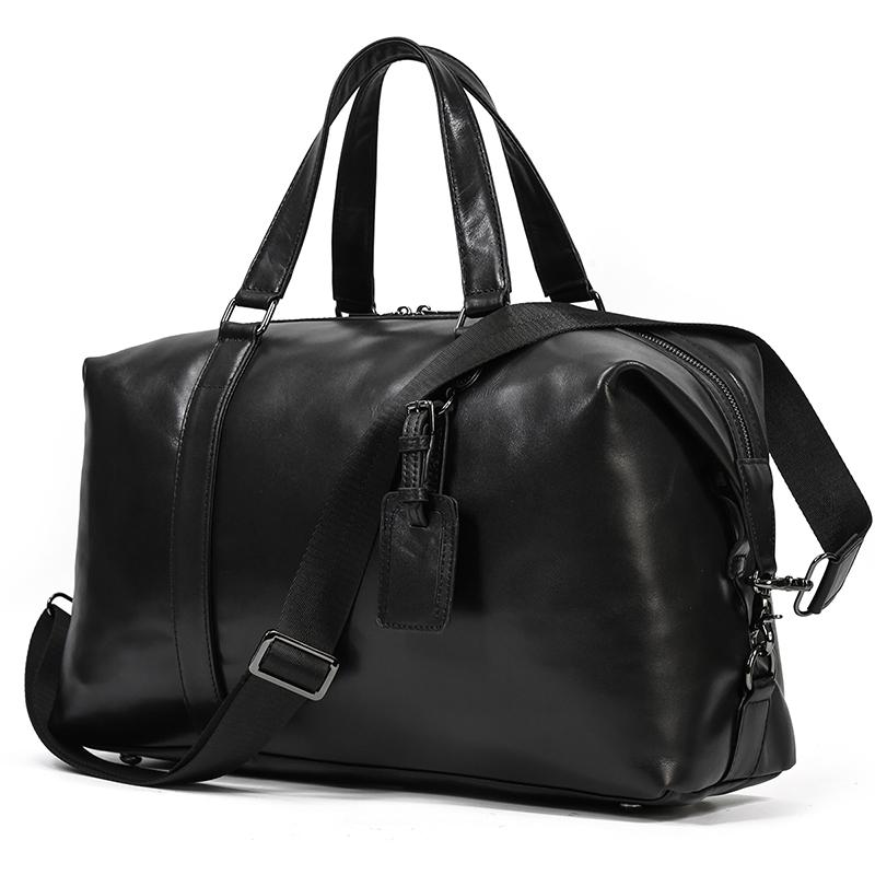 Luufan Soft Genuine Leather Men Women Travel Bag Black Real Leather Carry Hand Luggage Bags Male Business Travel Shoulder Bag, Design2-black(60cm)
Luufan Soft Genuine Leather Men Women Travel Bag Black Real Leather Carry Hand Luggage Bags Male Business Travel Shoulder Bag, Design2-black(60cm)