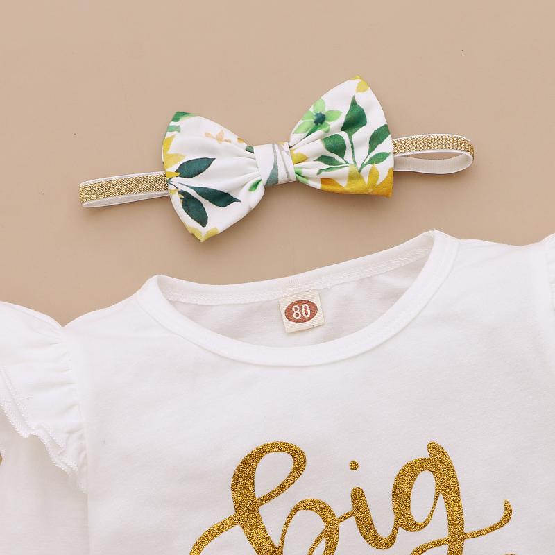 Clothing Sets Kids Girls Clothes Outfits Baby Girl Set Big Sister 3 Piece For Outfit Fall