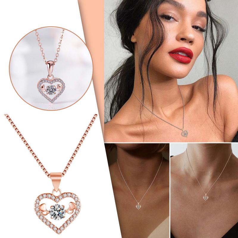 Pendant Necklaces Love Heart Created Bling Necklace Women Dazzling Sparkling Female Jewelry Girls Party Wedding Gift Clavicle Chain Lady
Pendant Necklaces Love Heart Created Bling Necklace Women Dazzling Sparkling Female Jewelry Girls Party Wedding Gift Clavicle Chain Lady