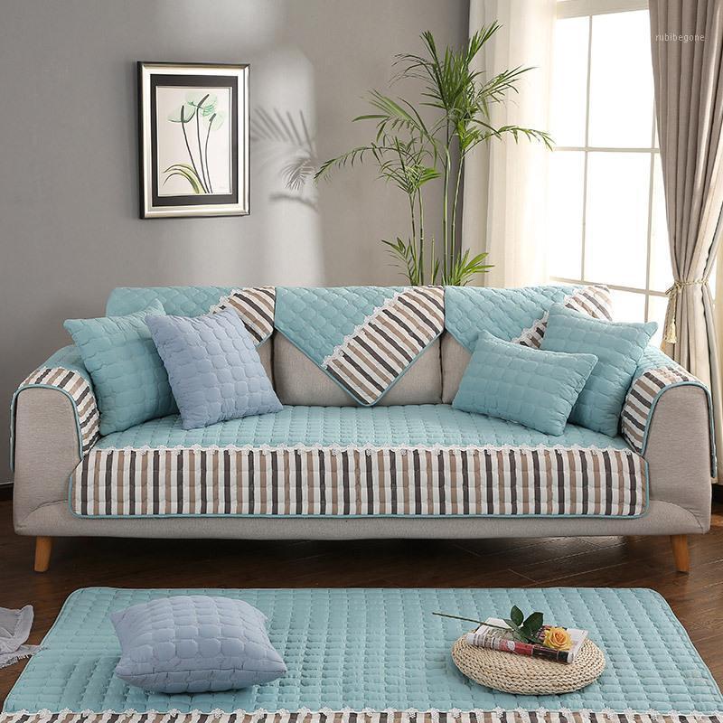 Chair Covers 1pcs Pastoral European Style Sofa Cover Stripe Printed Non-slip Slipcover Seat Couch Soft Towel For Living Room Decor
Chair Covers 1pcs Pastoral European Style Sofa Cover Stripe Printed Non-slip Slipcover Seat Couch Soft Towel For Living Room Decor