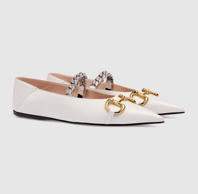 Popular Brands-Classic Women's leather ballet flat with Horsebit House pointed shape silver-toned Chain Ballerinas Shoes Lady Dress Shoes
Popular Brands-Classic Women's leather ballet flat with Horsebit House pointed shape silver-toned Chain Ballerinas Shoes Lady Dress Shoes