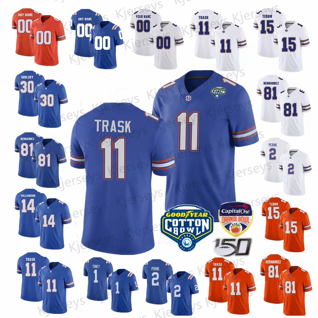 Kyle Trask Florida Football Jersey Emory Jones Anthony Richardson Dameon Pierce Aaron Hernandez Tim Tebow Emmitt Smith Toney Dexter Percy Harvin Cotton Bowl, 150th blue
Kyle Trask Florida Football Jersey Emory Jones Anthony Richardson Dameon Pierce Aaron Hernandez Tim Tebow Emmitt Smith Toney Dexter Percy Harvin Cotton Bowl, 150th blue